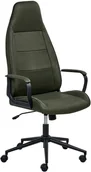 Fotele i krzesła biurowe - Beliani Krzesło biurowe Obrotowy REBEL Ciemnozielony - miniaturka - grafika 1