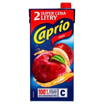 Napój owocowy Caprio jabłko z witaminą C karton 2l