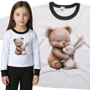 Piżama dziecięca Biały Królik Zając Przytulający Brązowego Misia 110/116 - VoloDonum - Piżamy dla dziewczynek Piżama dziecięca Biały Królik Zając Przytulający Brązowego Misia 110/116 - VoloDonum - Piżamy dla dziewczynek - miniaturka - grafika 1