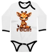 Body dla niemowląt - Body dziecięce Śmieszna Mała Obrażona Żyrafa Żyrafka Foch 86/92 - miniaturka - grafika 1