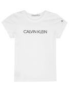 Koszulki dla chłopców - Calvin Klein Jeans T-Shirt IG0IG00380 Biały Regular Fit - miniaturka - grafika 1