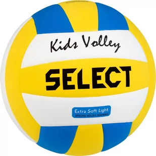 Select Sport Volley Ball Kids  Biały/Niebieski/Żółty, Biały (2144600205_Weiß/Blau/Gelb_4) - Siatkówka - miniaturka - grafika 1