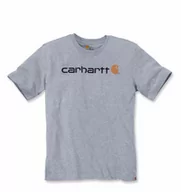 Koszulki męskie - Koszulka Carhartt Core Logo T-Shirt Grey M - miniaturka - grafika 1
