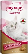 Przysmaki dla kotów - My Star is a Sweetie  Creamy Snack Superfood, indyk z żurawiną - 8 x 15 g - miniaturka - grafika 1