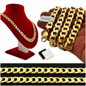 Łańcuszki - Potężny Gruby Łańcuszek Złoty Męski 925 Pancerka 11,5 Mm + Gratisy + Grawer - miniaturka - grafika 1