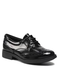 Geox Półbuty J Agata D J8449D 00066 C9999 M Czarny - Buty dla chłopców - miniaturka - grafika 1