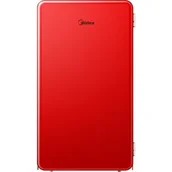 Lodówki - MIDEA MDRD142SLE32 83.5cm Czerwona - miniaturka - grafika 1