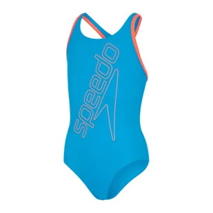 Stroje kąpielowe treningowe dziewczęce Speedo Placement Muscleback - Stroje kąpielowe dla dziewczynek - miniaturka - grafika 1