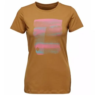 BLACK DIAMOND W Big Wall SS Tee bronzed XS - Koszulki sportowe damskie - miniaturka - grafika 1