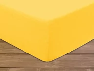 Prześcieradła - Darymex Prześcieradło frotte z gumką jasny żółty/140x200 P130/JZOLTY - miniaturka - grafika 1