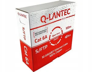 Kabel S/FTP kat.6A LSOH Dca 100m 4x2x23AWG 10Gb/s Q-LANTEC - 10 - Kable miedziane - miniaturka - grafika 1