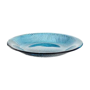 Talerzyk deserowy szklany granatowy 20 cm TWIST - Talerze - miniaturka - grafika 1