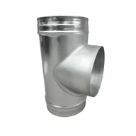 Łączniki, trójniki, kształtki - Trójnik kanału wentylacyjnego 90° 200 mm SPIROFLEX - miniaturka - grafika 1