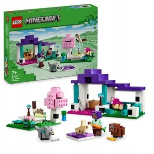 LEGO Minecraft - Farma Rezerwat zwierząt Sanktuarium zwierzątka ZESTAW LEGO PREZENT CHŁOPCA DZIEWCZYNKI DZIECI - Klocki - miniaturka - grafika 1