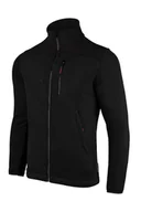 Bluzy sportowe męskie - Bluza męska polarowa Alpinus Caen 200 czarny - miniaturka - grafika 1