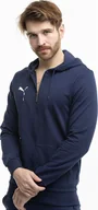 Bluzy męskie - Puma Bluza męska Puma Team Goal Casuals Hooded granatowa 658595 06 M - miniaturka - grafika 1