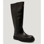 Kozaki damskie - Patrizia Pepe Skórzane oficerki - miniaturka - grafika 1