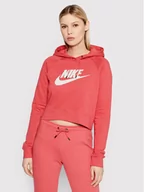 Bluzy damskie - Nike Bluza Sportswear Essential CJ6327 Różowy Loose Fit - miniaturka - grafika 1