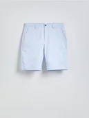 Spodenki męskie - Reserved - Szorty chino regular fit - jasnoniebieski - miniaturka - grafika 1