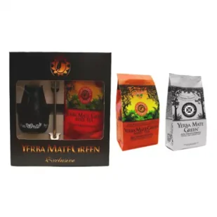 Mate Green Zestaw prezentowy Exclusive Yerba Mate + Yerba Mate Mas Energia Guarana + Yerba Mate Despalada ZESTAW 400 g + 2 x 200 g - Yerba Mate Mate Green Zestaw prezentowy Exclusive Yerba Mate + Yerba Mate Mas Energia Guarana + Yerba Mate Despalada ZESTAW 400 g + 2 x 200 g - Yerba Mate - miniaturka - grafika 1