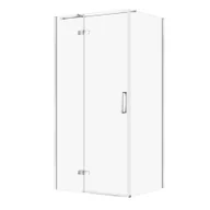 Kabiny prysznicowe - Kabina prysznicowa Cersanit Jota 100x80x195 prostokątna chrom transparentne S160-032 - miniaturka - grafika 1