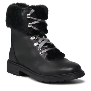 Buty dla dziewczynek - Trapery CLARKS - Astrol Hiker K 261616776 Black Leather - grafika 1