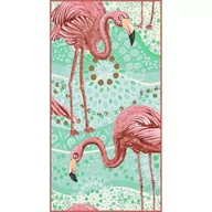 Okrycia kąpielowe dla dzieci - Ręcznik Plażowy 170x90 Flamingi REC46WZ10 - miniaturka - grafika 1
