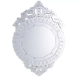 Beliani Lustro ścienne srebrne 67 x 100 cm CRAON - Lustra - miniaturka - grafika 1