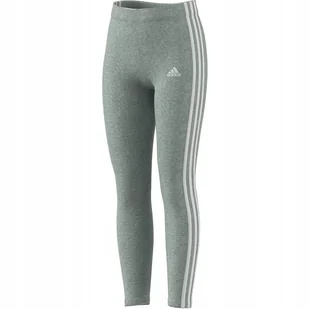 164 cm Legginsy adidas 3 Stripes LEG HC0092 szary 164 cm - Legginsy - miniaturka - grafika 1