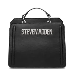 Steve Madden Damska torba na ramię Bevelyn Cabrio, jeden rozmiar, Czarny kryształ górski, Rozmiar Uniwersalny - Torebki damskie - miniaturka - grafika 1