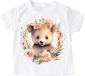 Koszulki dla dziewczynek - koszulka dla dziewczynki wzór zwierzaczek8 - miniaturka - grafika 1