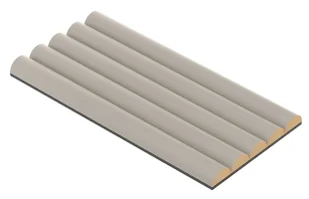 Elior Nowoczesny ryflowany panel ścienny kaszmir N5-P45 - Panele ścienne i boazeria - miniaturka - grafika 1