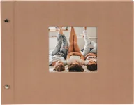Albumy fotograficzne - Album Wklejany Na Śrubach Orzechowy 40 Białe Str. - miniaturka - grafika 1