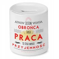 Skarbonki - Skarbonka Dla Obrońcy na Urodziny na Prezent z Nadrukiem ze Zdjęciem + Opakowanie na prezent (wzór 02) - miniaturka - grafika 1