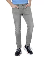Spodenki męskie - Street One MEN Męskie spodnie jeansowe slim, Jasnoszary Heavy Bleached, 31W / 30L - miniaturka - grafika 1