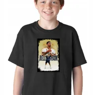 Piłka nożna - P191 KOSZULKA DZIECIĘCA PIŁKARSKA JUDE BELLINGHAM REAL MADRYT CZARNA 116 - miniaturka - grafika 1