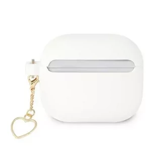 Guess GUA3LSCHSH AirPods 3 cover biały/white Silicone Charm Collection - Akcesoria do słuchawek - miniaturka - grafika 2