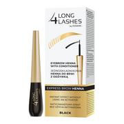 Akcesoria i kosmetyki do stylizacji brwi - Long4lashes Aa Long 4 Lashes Henna Do Brwi Z Odżywką Black - miniaturka - grafika 1