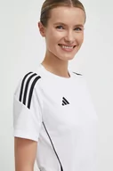 Koszulki sportowe damskie - adidas Performance t-shirt treningowy Tiro 24 kolor biały IS1024 - miniaturka - grafika 1