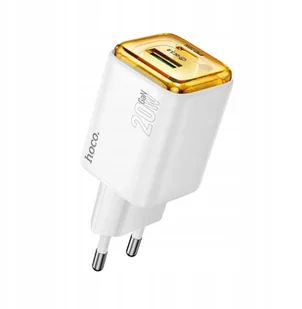 Ładowarka sieciowa do telefonu Hoco USB A + USB C QC3.0 PD 3A 20W N52 biała - Ładowarki do telefonów - miniaturka - grafika 1