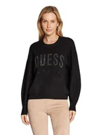 Swetry damskie - Guess Damski Sweter Estelle Rn Ls Swtr Czarny W2Br47Z26I0 Jblk S - miniaturka - grafika 1