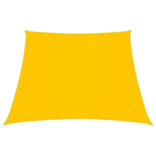 vidaXL Trapezowy żagiel ogrodowy, tkanina Oxford, 4/5x3 m, żółty vidaXL - Parasole ogrodowe - miniaturka - grafika 1