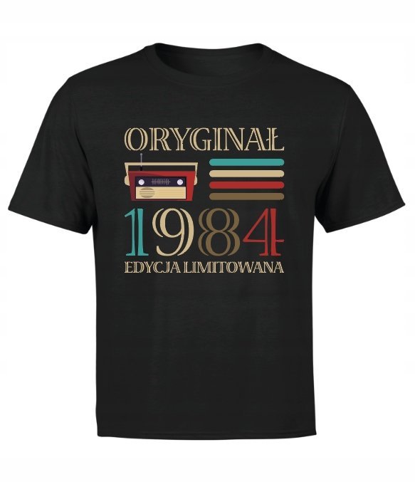 Koszulka T-shirt Męski Z Nadrukiem Prezent na 40 urodziny dla faceta r. L 3