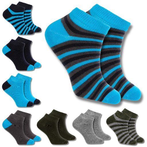 SKARPETKI DZIECIĘCE SKARPETY DO KOSTKI STOPKI CHŁOPIĘCE 8-PAK MORAJ 31-34