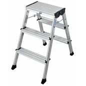 Drabiny - Krause Schodki dwustronne składane alu 2,65m 130068 - miniaturka - grafika 1