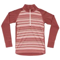 Bluzy sportowe damskie - Bluza damska Devold Signature Merino 230 Zip Wmn Rozmiar: L / Kolor: czerwony - miniaturka - grafika 1