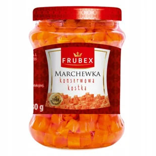 FRUBEX Marchewka Konserwowa w Słoiku Dodatek do Obiadu Sałatki 470g - Pasztet i przetwory mięsne - miniaturka - grafika 1