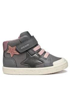 Geox Sneakersy B Gisli B561MA 0AU54 C0502 M Szary - Buty dla dziewczynek - miniaturka - grafika 1