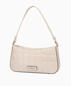 Torebki damskie - PUCCINI Pikowana torebka typu jamnik beżowa - miniaturka - grafika 1