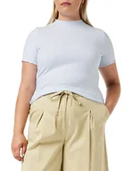 Koszulki i topy damskie - ONLY Onlemma S/S Highneck Top Noos JRS T-Shirt damski, Halogen Blue, XL - miniaturka - grafika 1